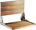 Moen Teak Folding Shower Seat DN7110 - Wall-Mounted Safety Bench