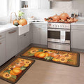 Hello Fall Pumpkin Decorative Kitchen Rugs Set of 2 - Seasonal Kitchen