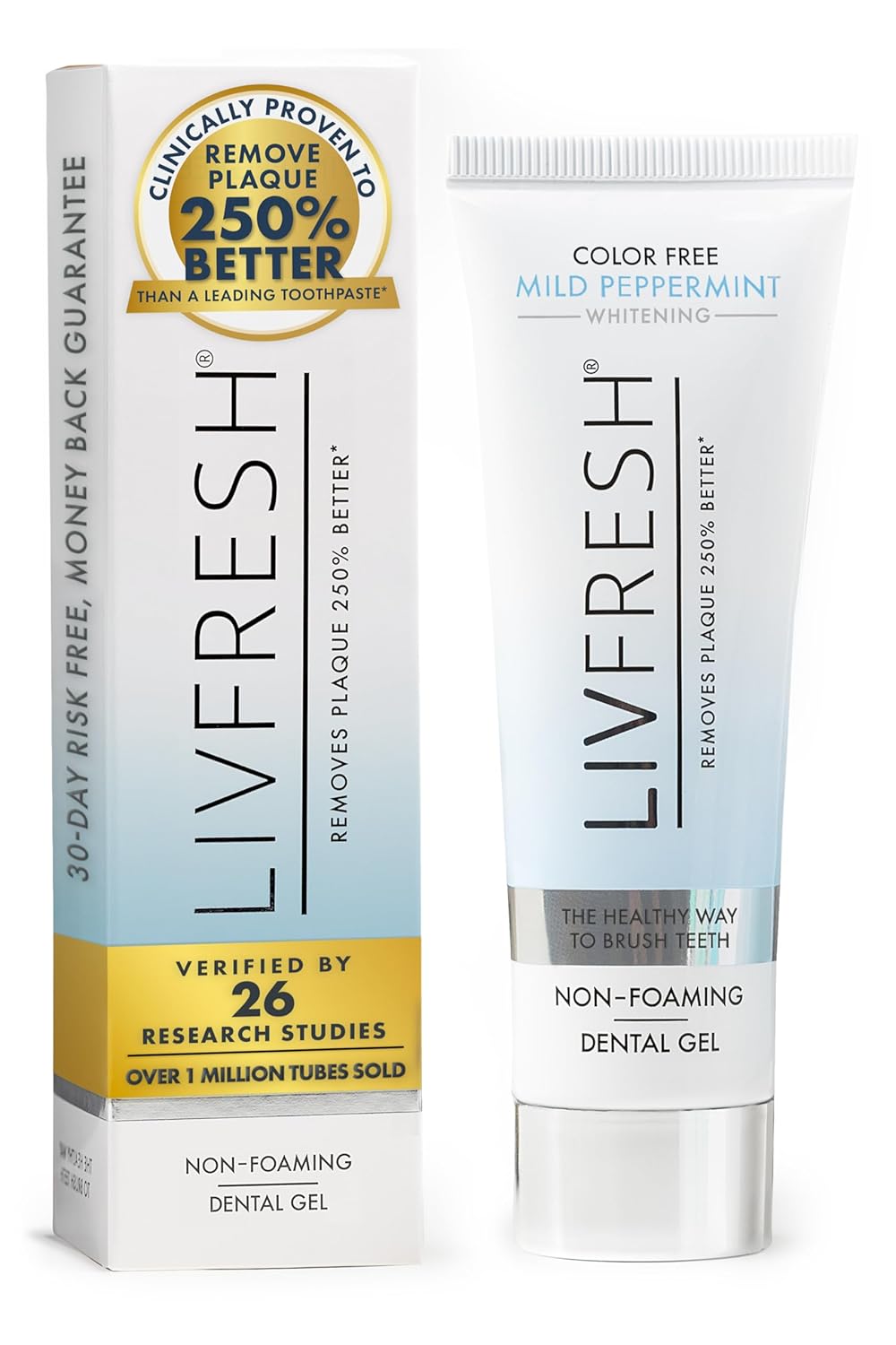 Toothpaste Gel Clinically Proven to Remove Plaque 250% Better