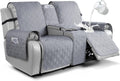 Loveseat Recliner Cover with Console - 100% Waterproof Protector