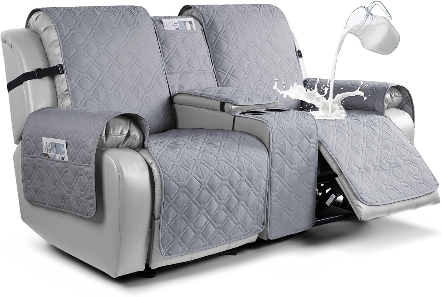 VANSOFY Loveseat Recliner Cover 100% Waterproof for Pets