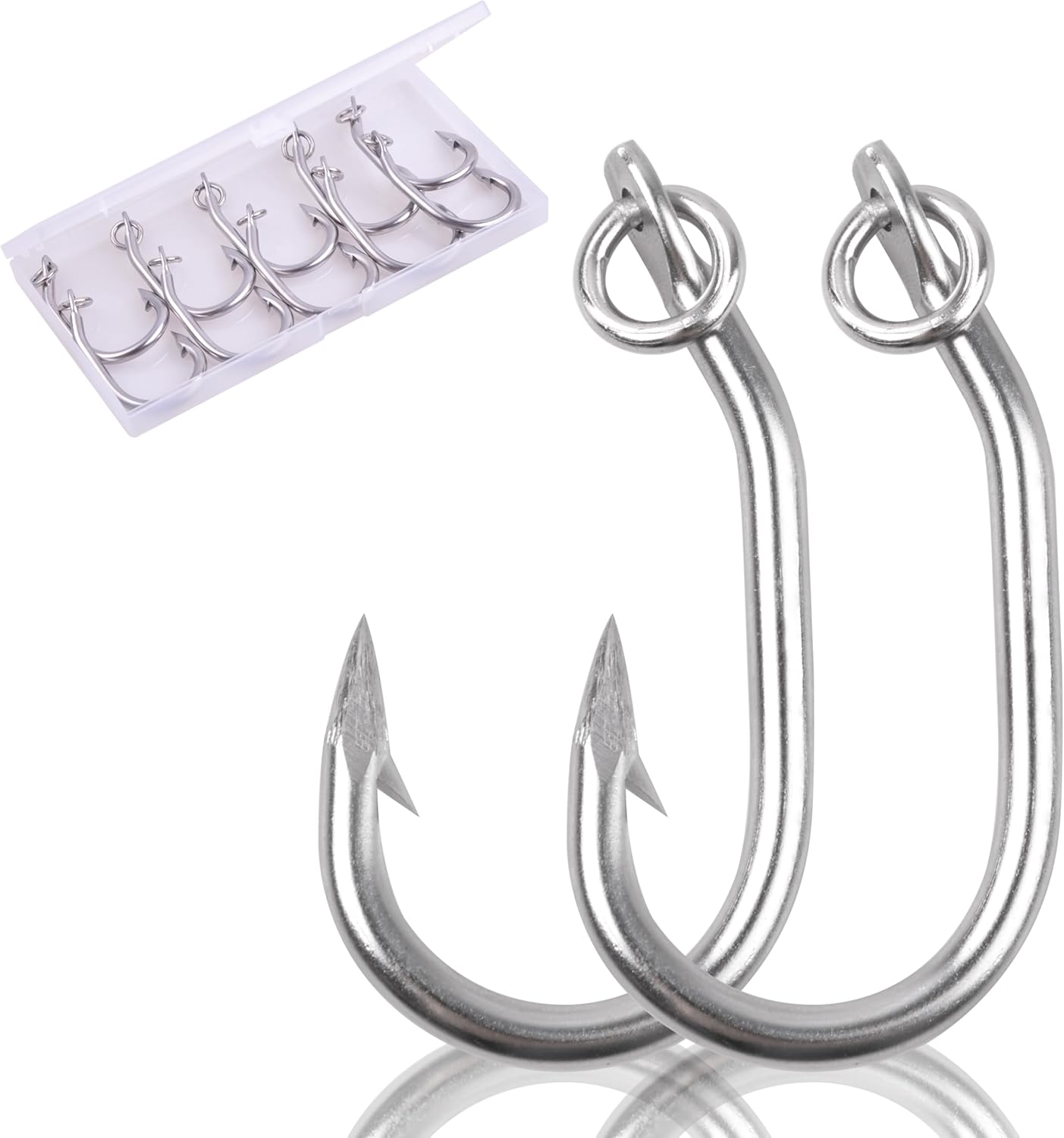 Shaddock Fishing 4X Strong Saltwater Circle Hooks Set - Tackle Big Game with Ease!