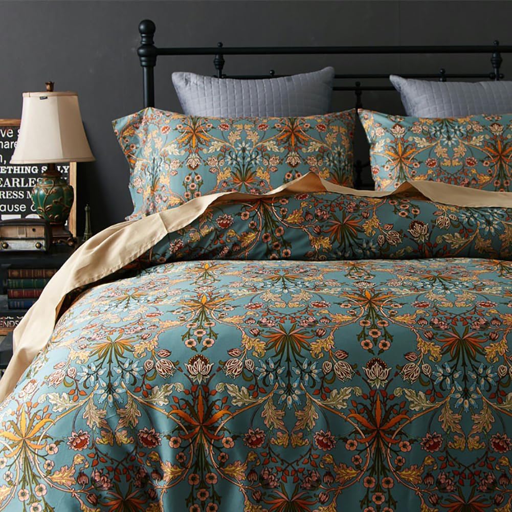 Mixinni Farmhouse Boho King Comforter Set for Cozy Bedrooms