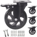5 in Heavy Duty Swivel Caster Wheels Set of 4 - 2200 lb Load Capacity