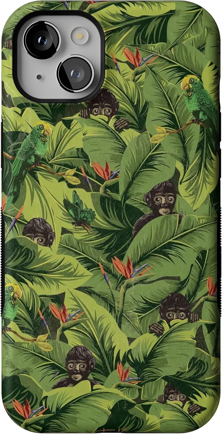 Casely iPhone 14 Plus Case with Frida Kahlo Floral Design