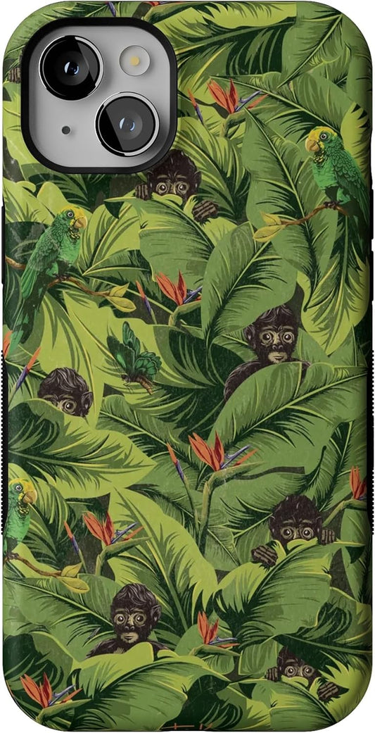 Casely iPhone 14 Plus Case with Frida Kahlo Floral Design