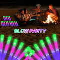 Glow Sticks 100 Pcs LED Foam Glow Sticks with 3 Modes - Bright Party