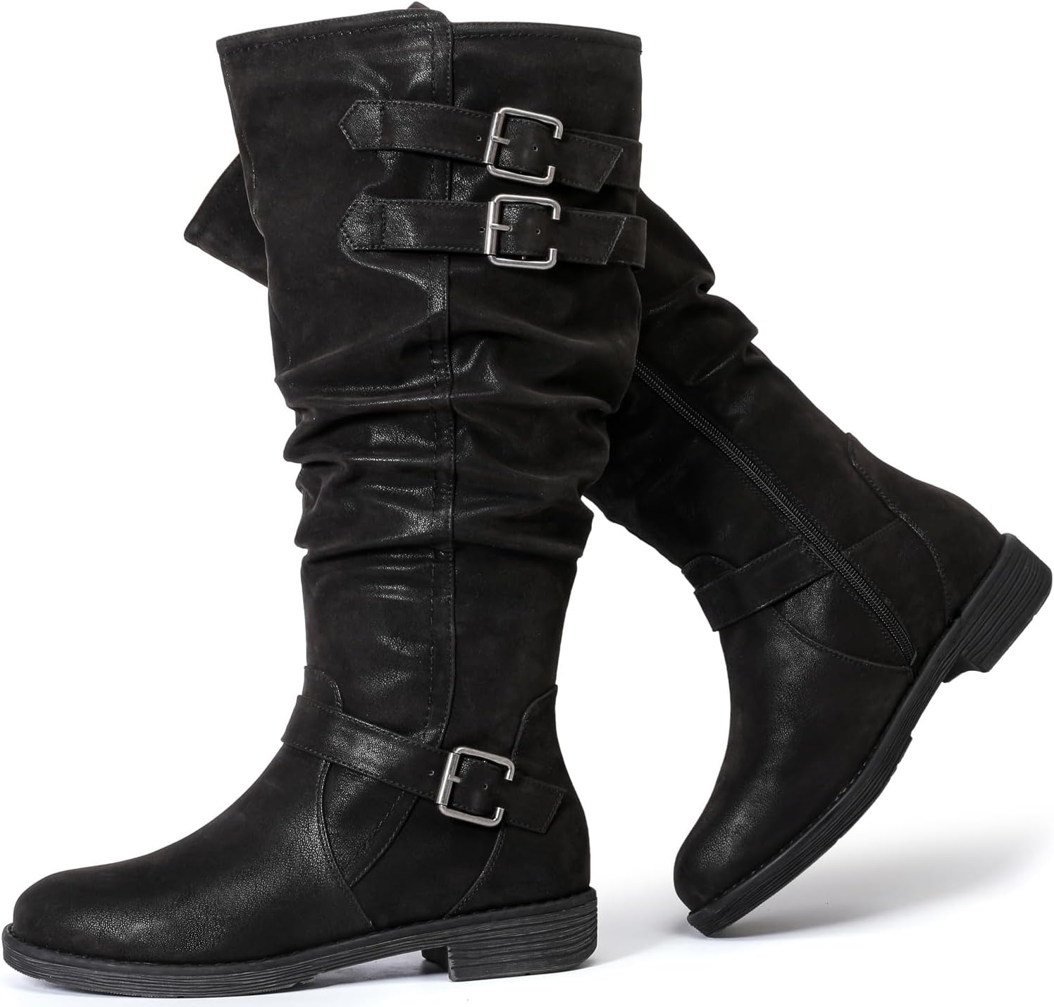 Luoika Women's Extra Wide Calf Knee High Boots for Comfort
