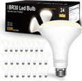 DAYBETTER BR30 24-Pack 4000K LED Flood Light Bulbs - Dimmable 65W Eq