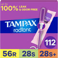 Tampax Radiant Tampons Multipack - LeakGuard Protection (112)