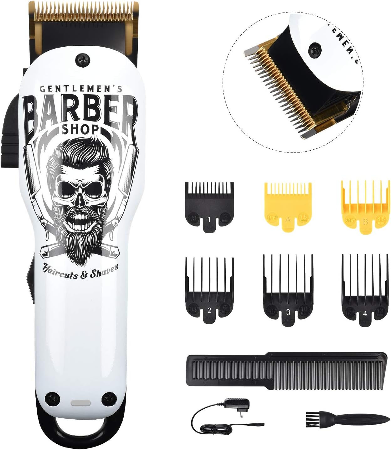 BESTBOMG Professional Hair Clippers for Men with Guide Combs