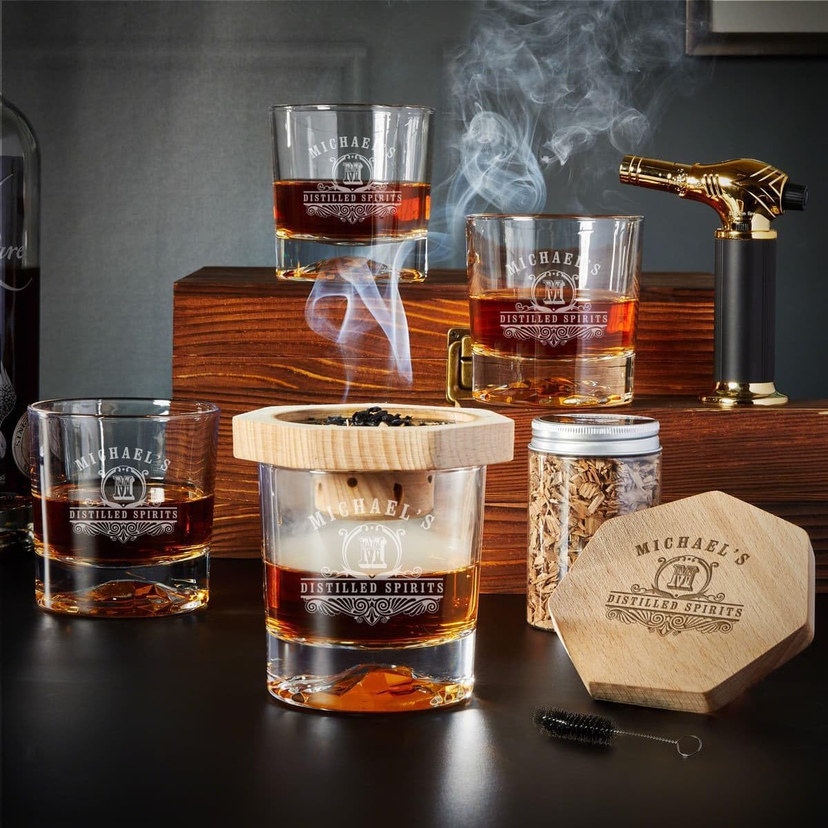 Ultimate 9-Piece Whiskey Smoker Set for Men 