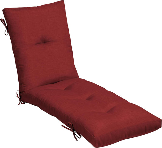 Arden Outdoor Plush Modern Tufted Chaise Cushion for Comfort