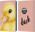 Leather Wallet Case for iPad Air 2 (2014) - Duck Faces Design