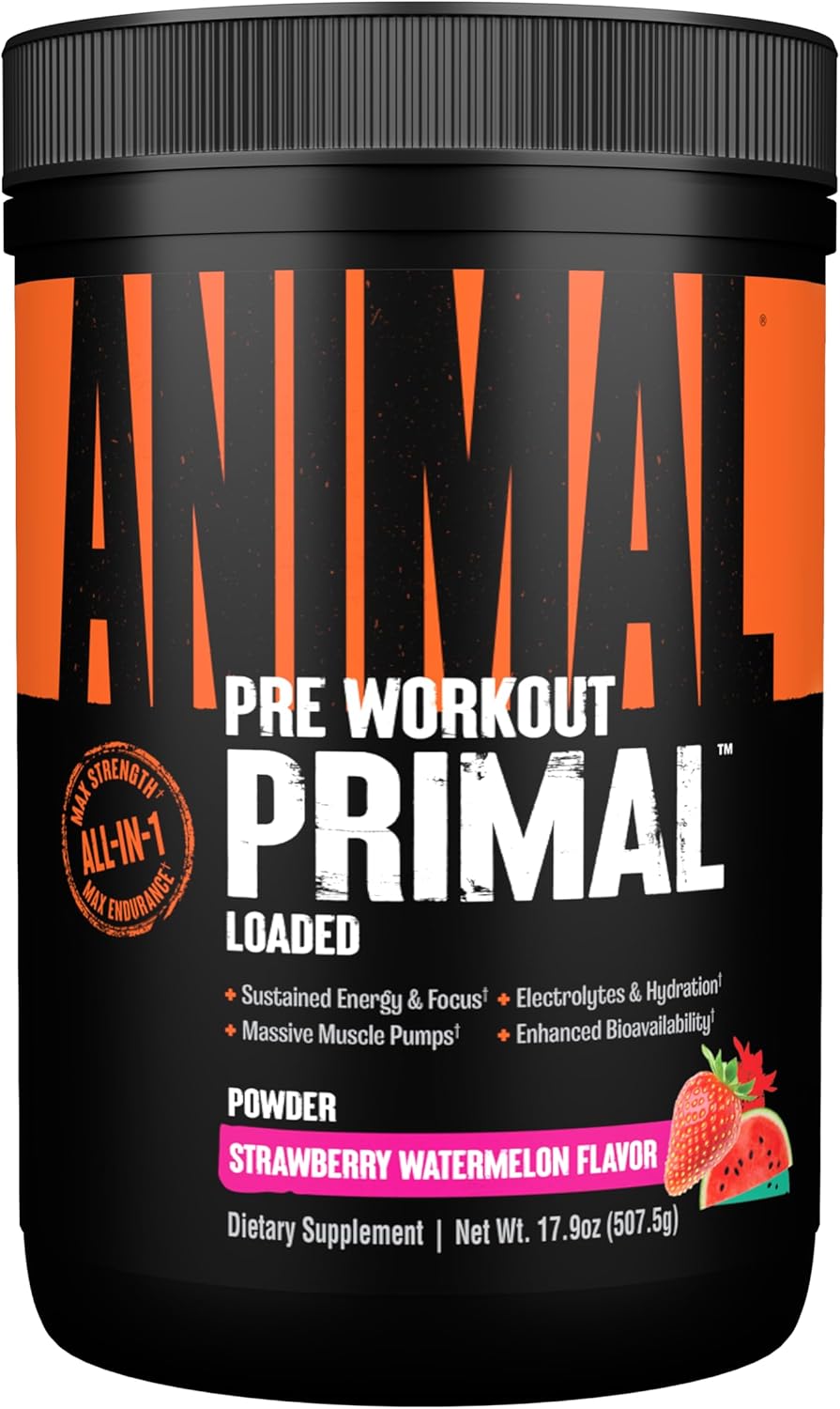 Animal Primal Muscle Hydration Preworkout Powder for Energy