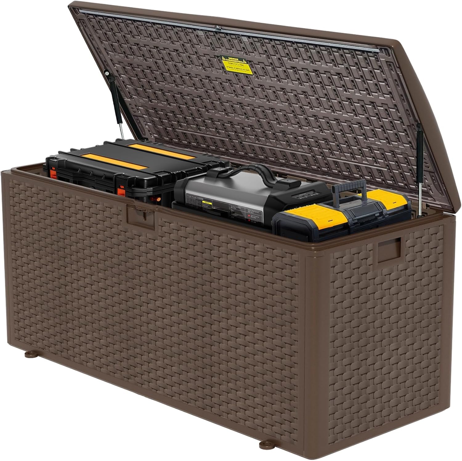 180 Gallon Lockable Deck Box for Outdoor Storage Needs