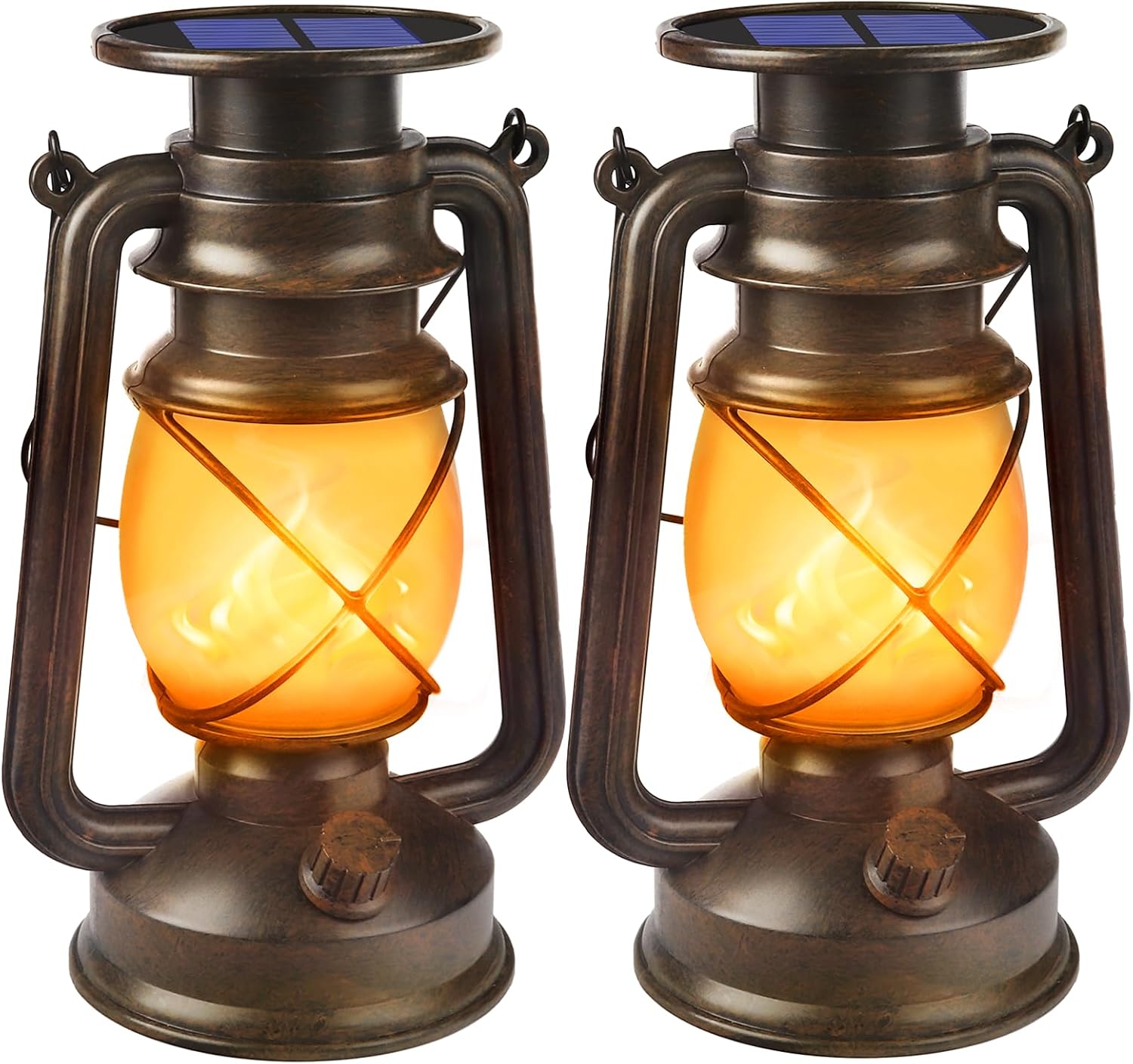 Solar Lanterns Outdoor Waterproof for Vintage Garden Decor