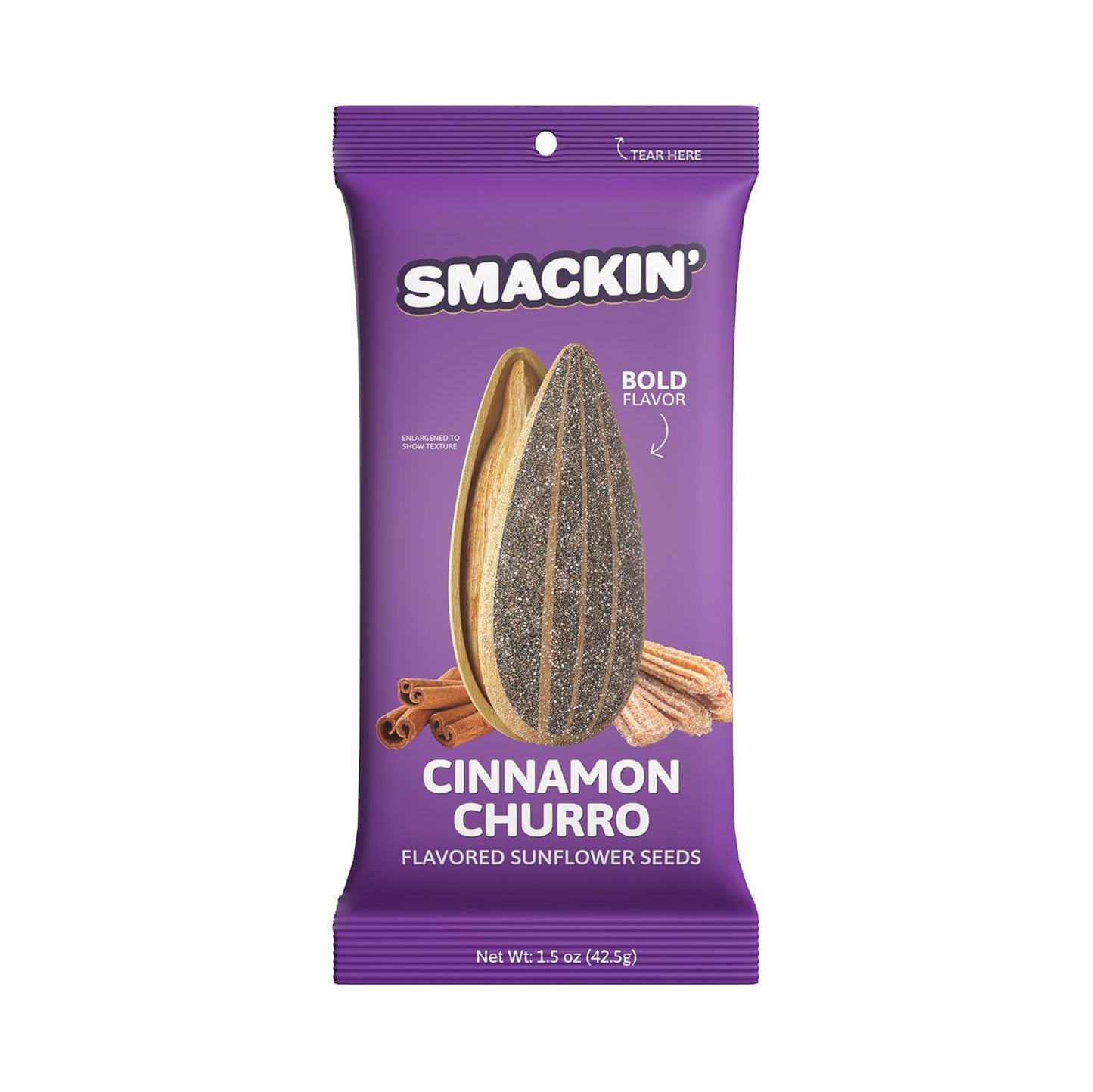 SMACKIN' Sunflower Seeds - Roasted Jumbo Cinnamon Churro Flavor
