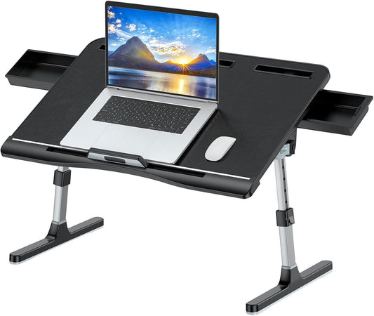 Luxury Laptop Bed Tray Table with Adjustable Height and Angles
