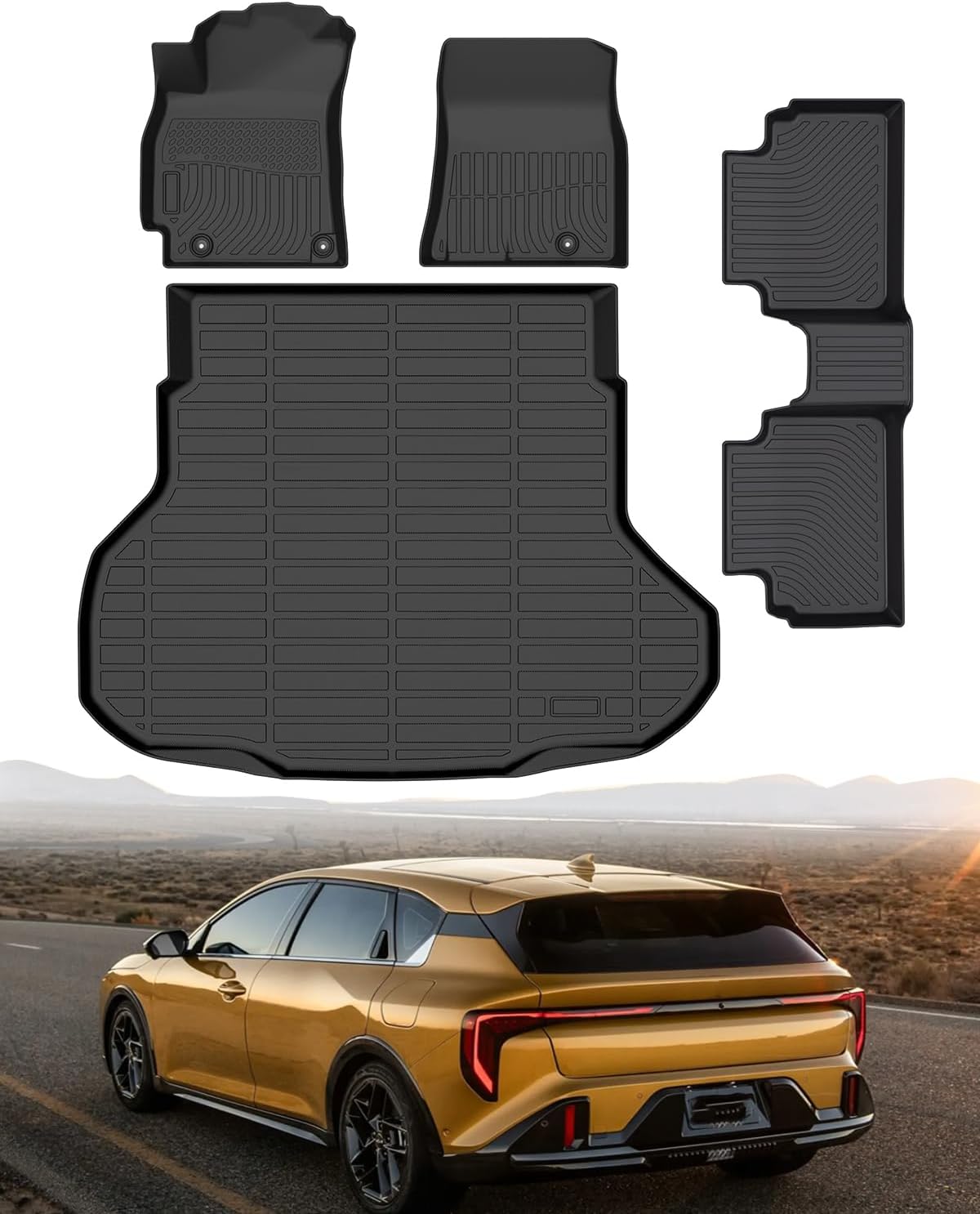 Custom Fit Icyhaws Floor Mats for KIA K4 Sedan 2025 - All Weather