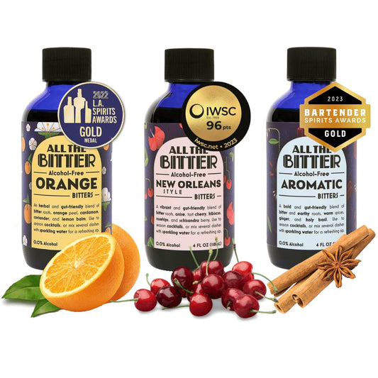 Zero Proof Bitters Trio - Drink Mixer Set