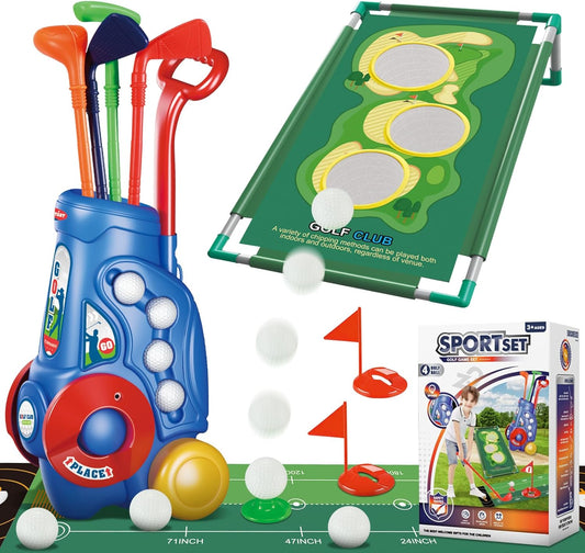 VOPOGLNE Kids 2-in-1 Golf Set - Indoor/Outdoor Fun!