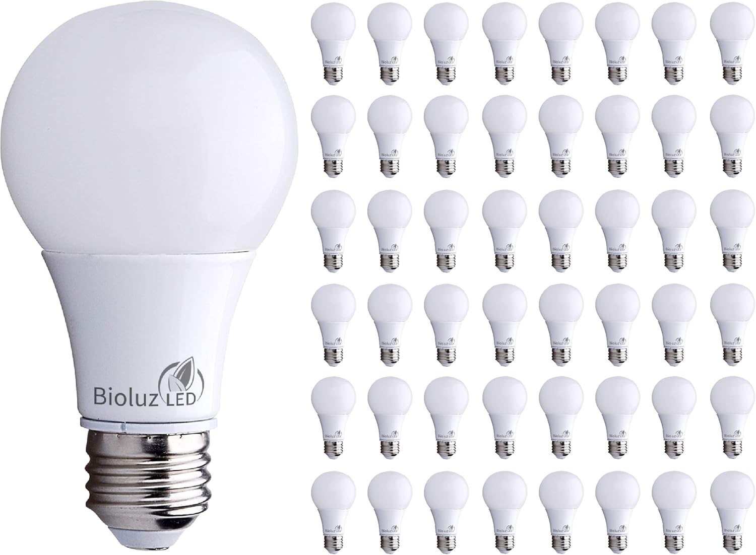 Bioluz LED 40 Watt Light Bulbs - Energy Efficient 48 Pack