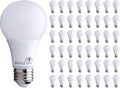 Bioluz LED 6W (40W Equivalent) A19 4000K Cool White Bulbs - 48 Pack