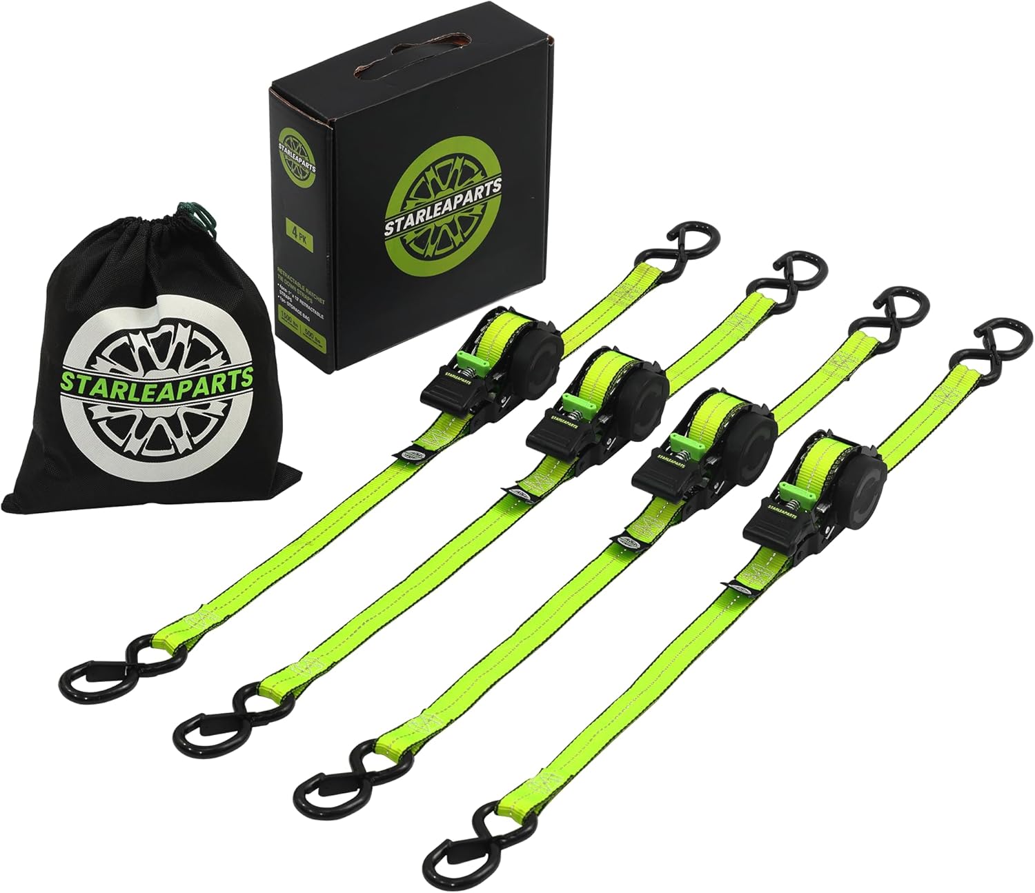 Retractable Ratchet Straps for Heavy Duty Transporting Needs