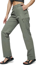 Women's Quick Dry Cargo Pants for Hiking - Lightweight Tactical Fit