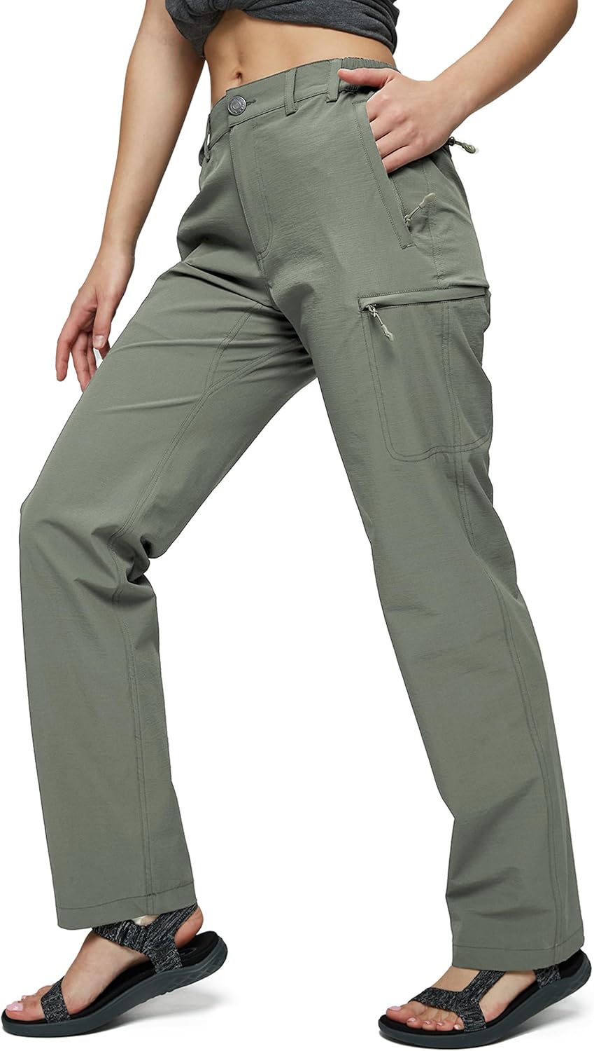MIER Women's Quick Dry Cargo Pants for Hiking and Outdoor Use