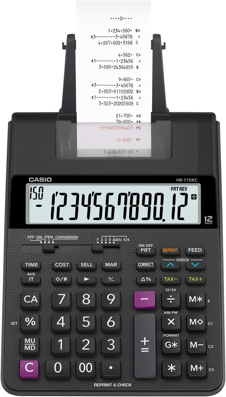 Casio HR-170RC Plus: Efficient Desktop Printing