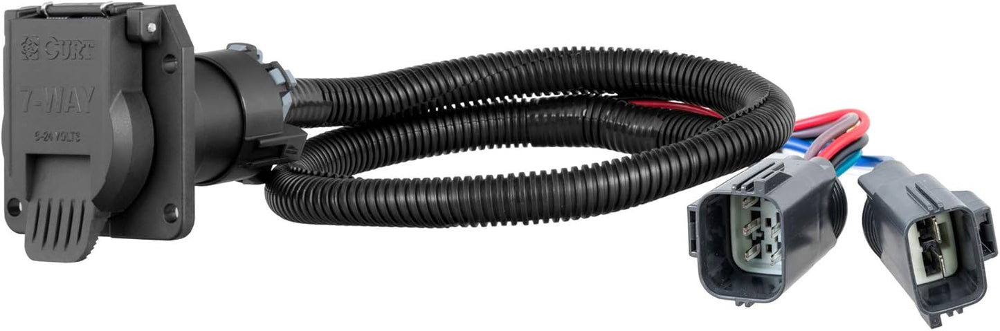 CURT 56443 Vehicle-Side Custom RV Blade 7-Pin Wiring Harness