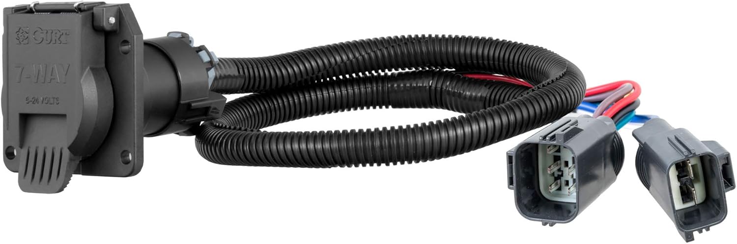 CURT 56443 Vehicle-Side Custom RV Blade 7-Pin Wiring Harness
