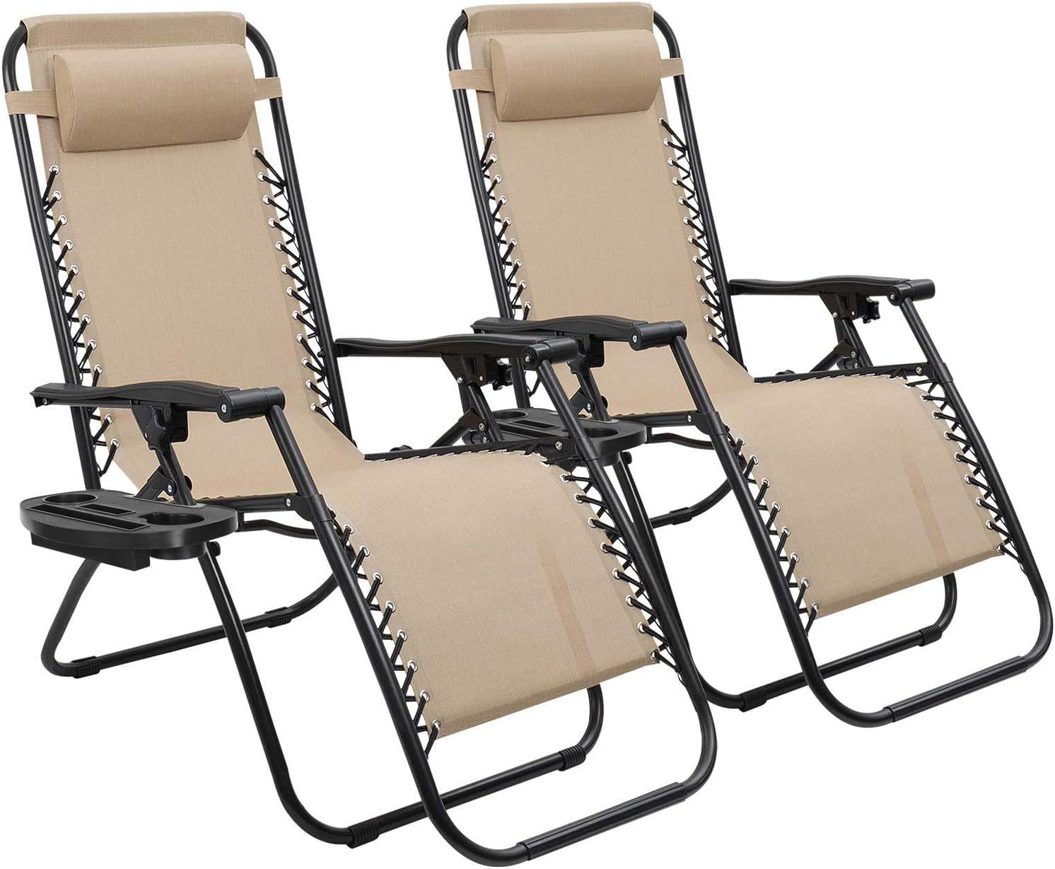 Devoko Set of 2 Zero Gravity Lounge Chairs for Outdoor Relaxation