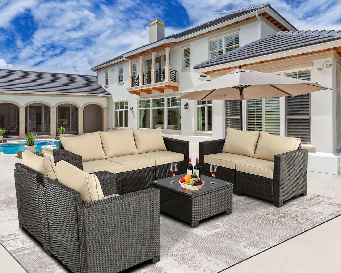 Comfortable Outdoor Furniture Set for Patio and Garden Use