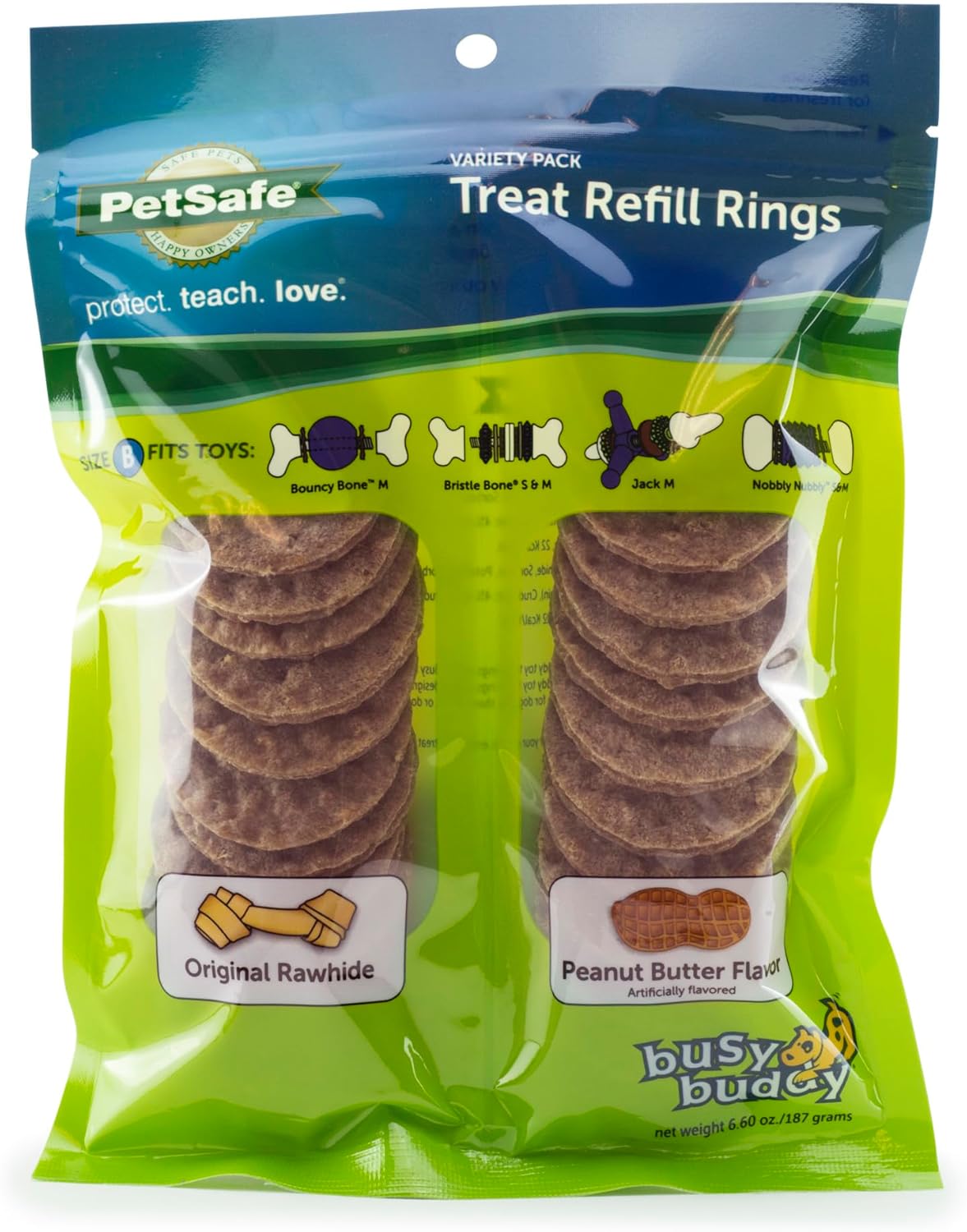 Peanut Butter Rawhide Treat Refills - PetSafe