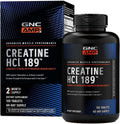 GNC AMP Creatine HCl 189 Pills - Fast Absorbing Strength Booster