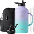 Trebo 64oz Insulated Water Bottle with Handle - Large Half Gallon