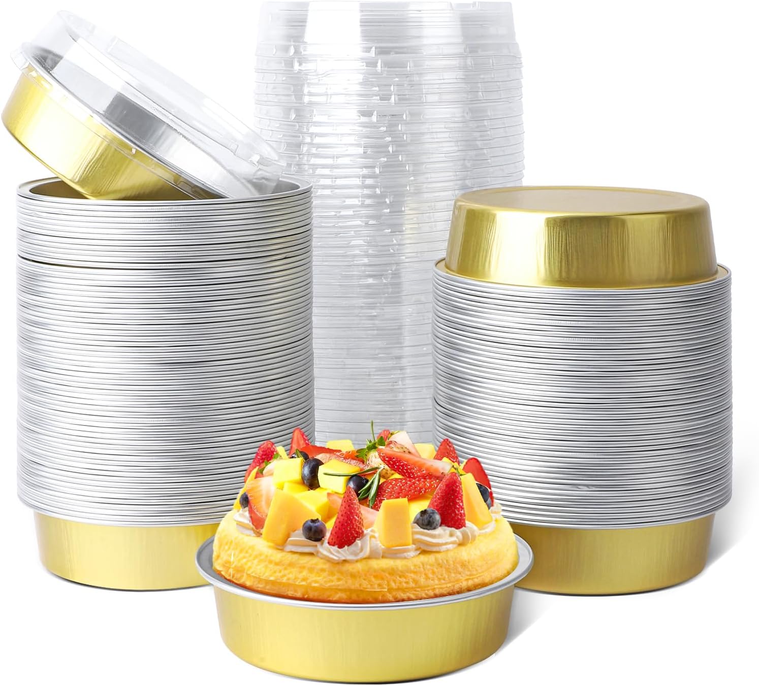 Beasea Mini Pie Tins with Lids for Baking and Serving
