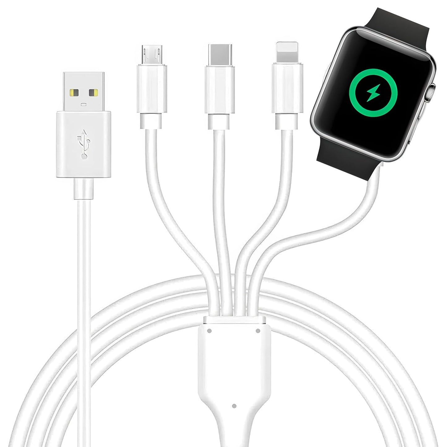 4-in-1 Fast Magnetic Charger Cable | Multi-Device Charging | 3.3ft | TOP-UP