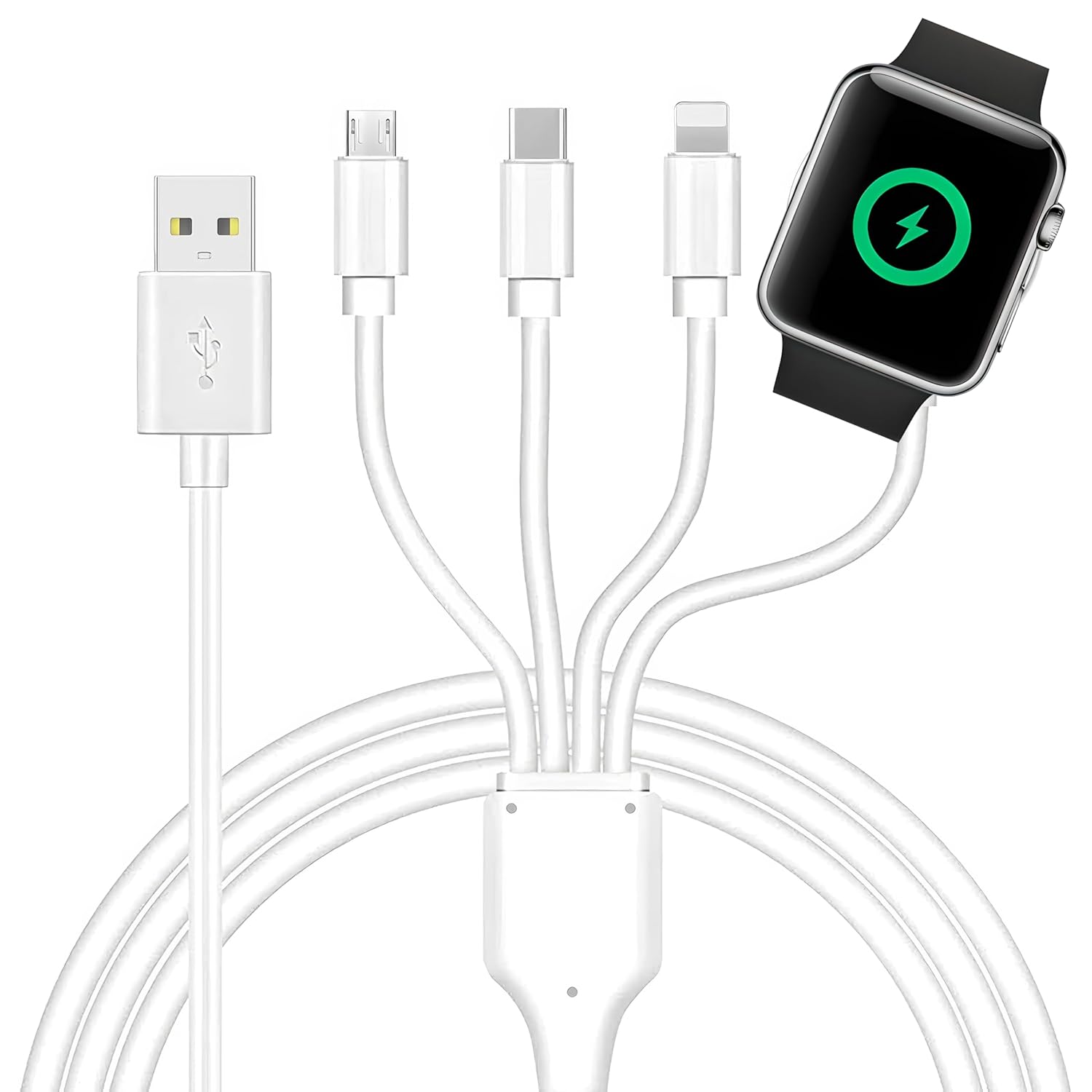 4-in-1 Fast Magnetic Charger Cable | Multi-Device Charging | 3.3ft | TOP-UP