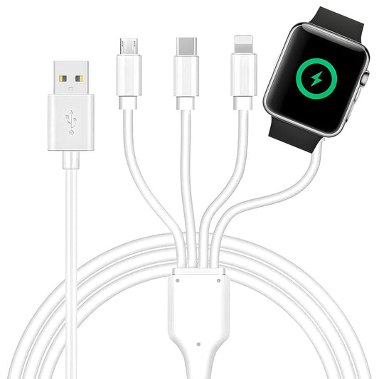 4-in-1 Fast Magnetic Charger Cable | Multi-Device Charging | 3.3ft | TOP-UP
