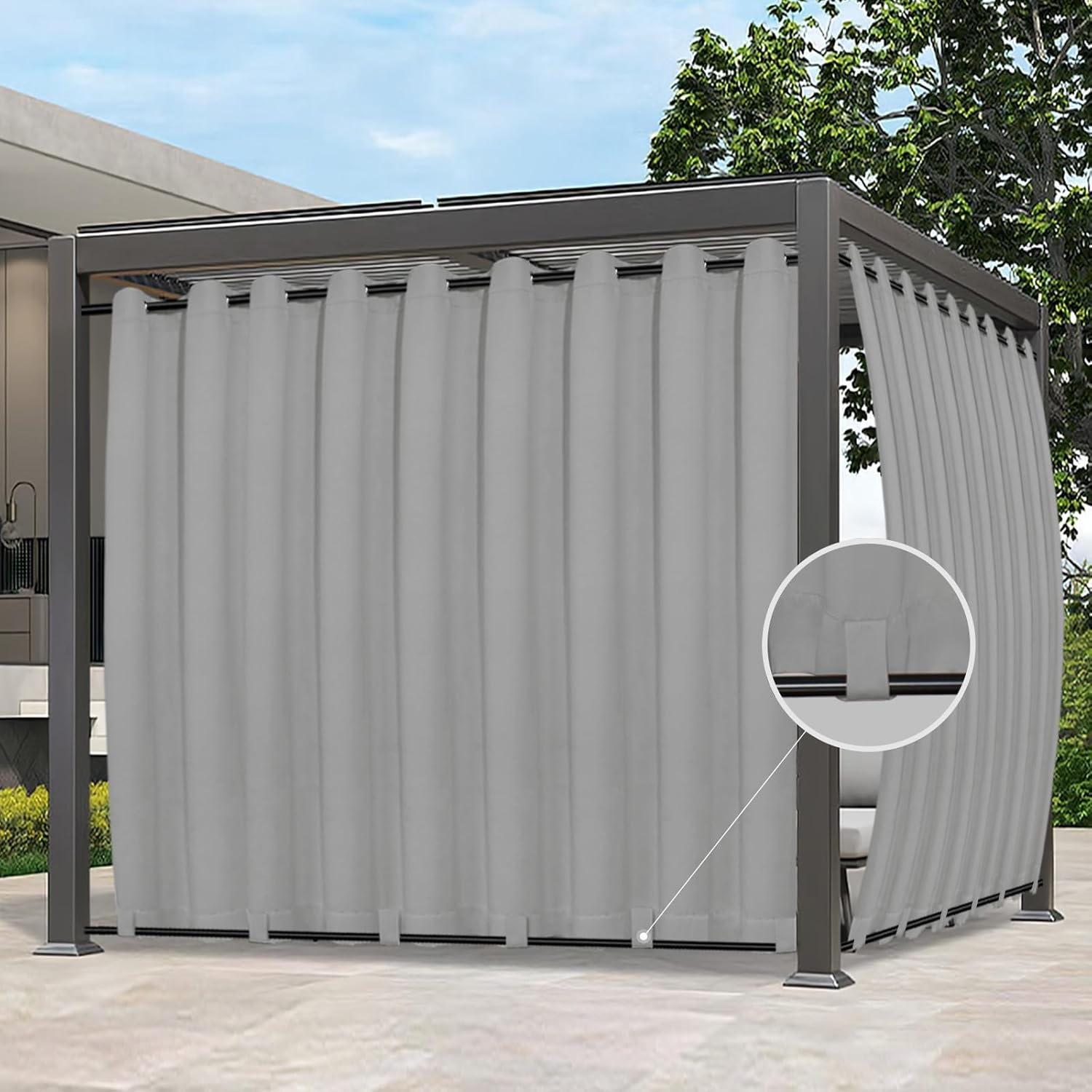 Easy-Going Outdoor Curtains for Patio, Pergola, and Gazebo