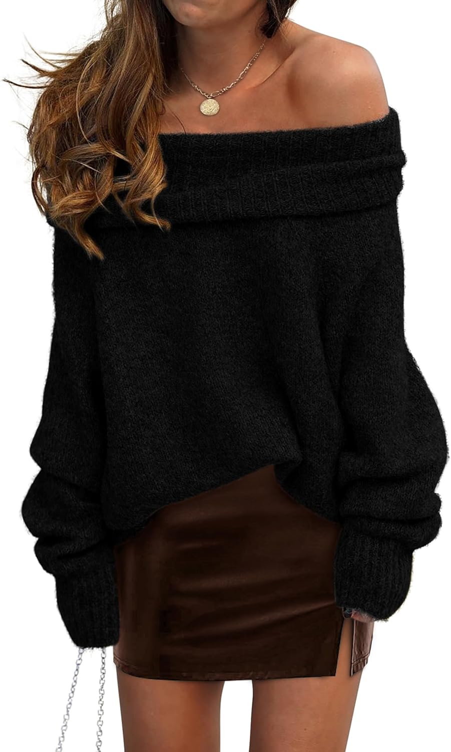 PRETTYGARDEN Women's Off The Shoulder Sweater for Fall Style