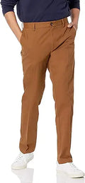 Men's Slim-Fit Wrinkle-Resistant Flat-Front Chino Pant - Tailored