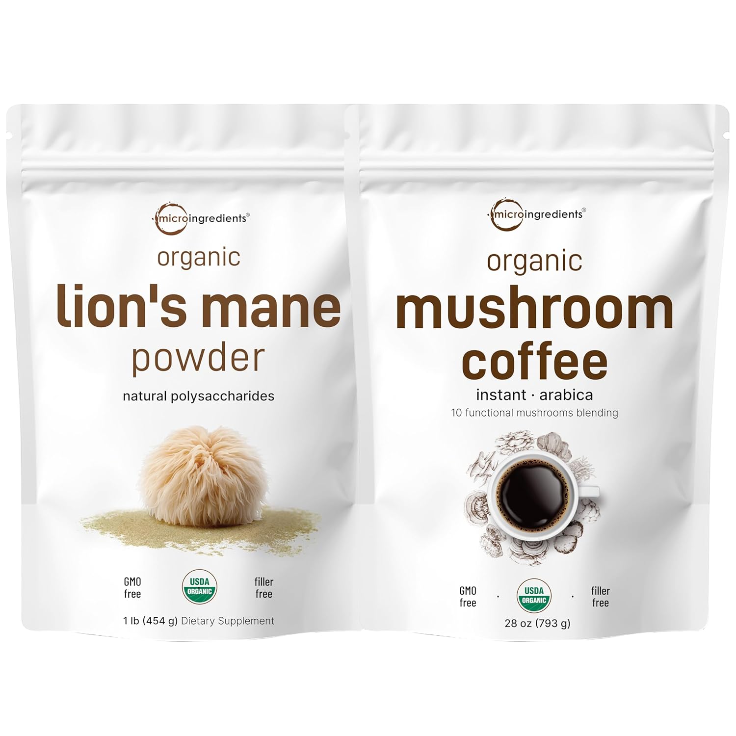 Mushroom Coffee & Lions Mane Bundle | Superfood Boost