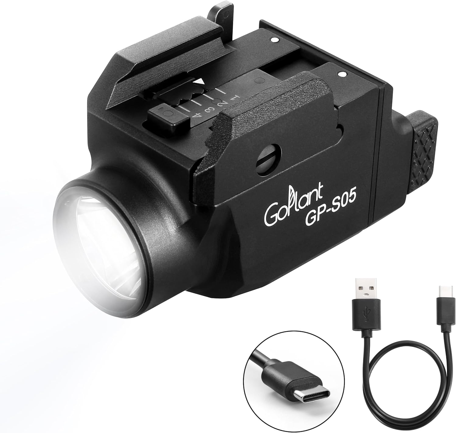1500 Lumens Compact Pistol Flashlight for Tactical Use
