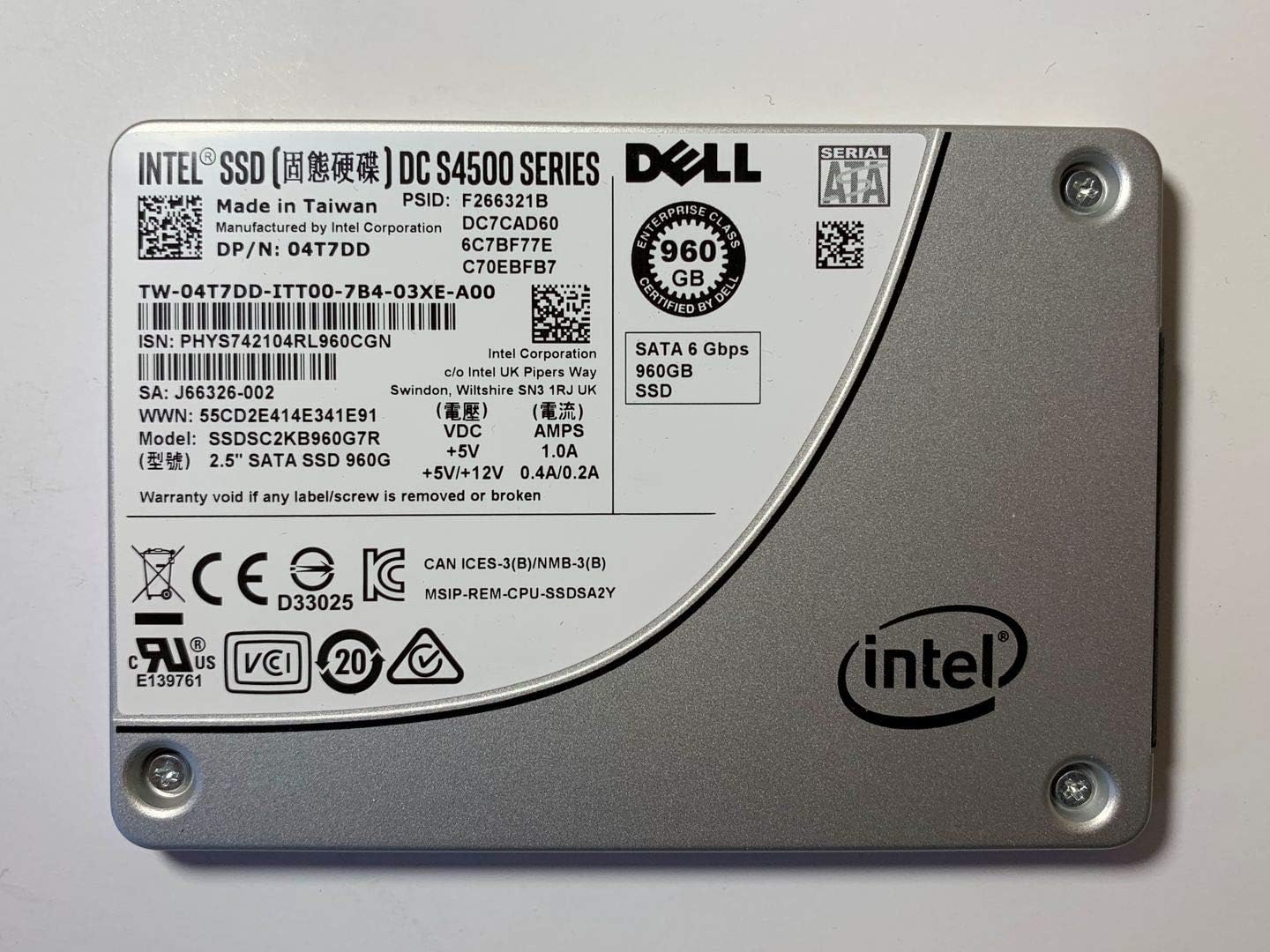 Intel 960GB SSD 2.5in 6Gb/s SATA Solid State Drive Review