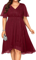 Plus Size Cocktail Dress - Flattering V-Neck Midi for Curvy Women it